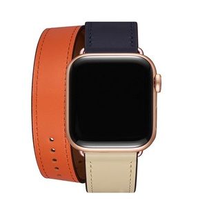 Leather wrap Apple Watch band